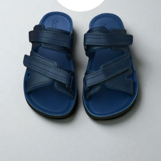 OrthoScratch Cuir Bleu