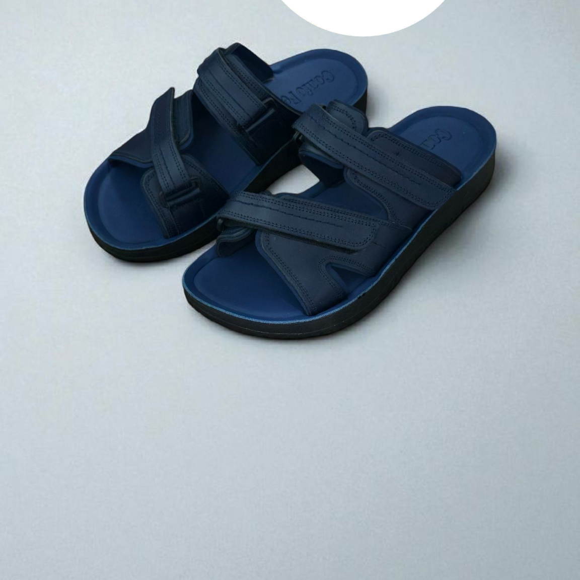 OrthoScratch Cuir Bleu