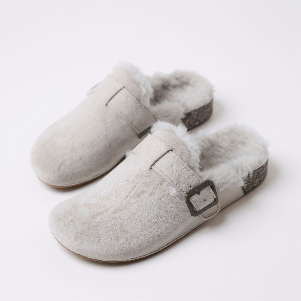 Clogs Fourrure Grey
